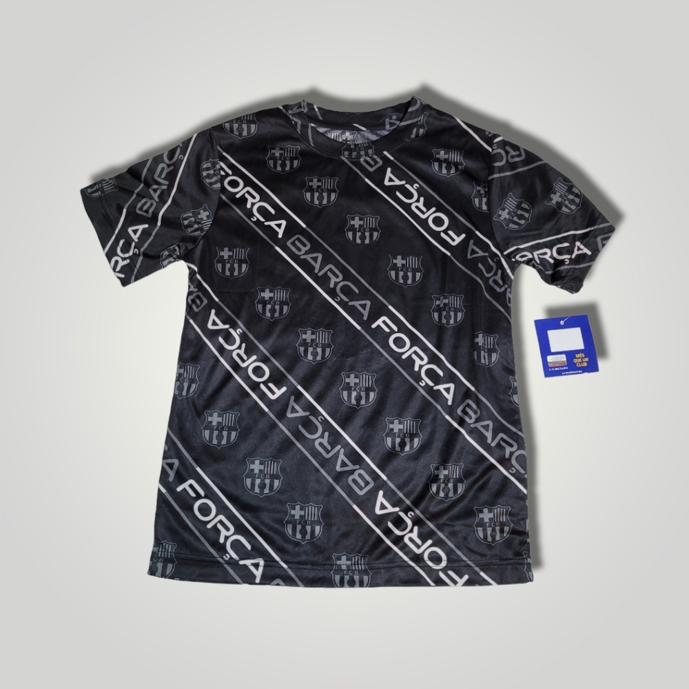 FC Barcelona Forca Barca Boy's Tee Shirt Soccer